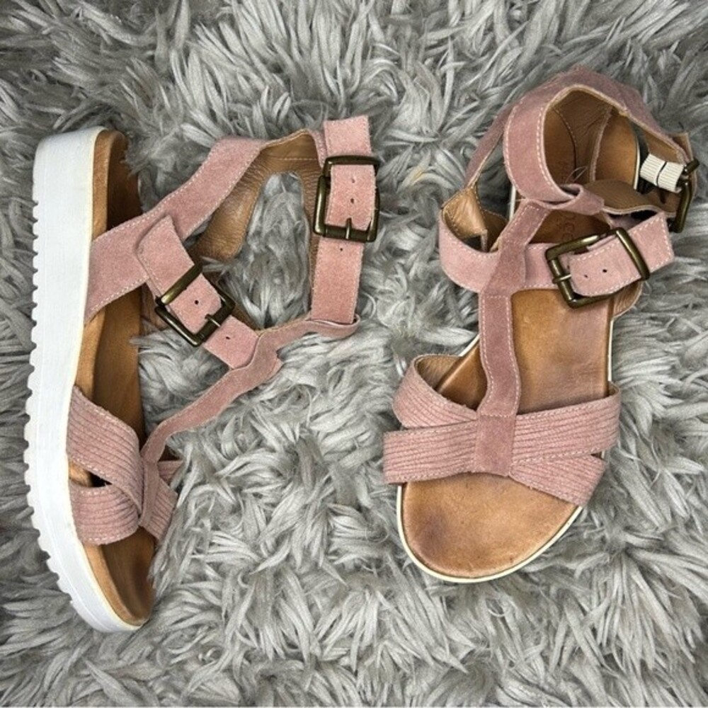 Sundance pink suede strappy gladiator sandals EU size 40 US 9.5 - Picture 2 of 12